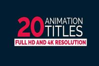 پروژه افتر افکت آماده 20 Title Animation Preview