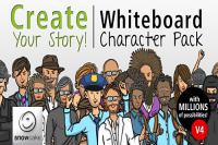 پروژه افتر افکت آماده Create Your Story Whiteboard Character Pack