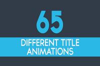 پروژه افتر افکت آماده 65 Minimal Title Animations