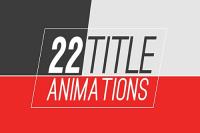 پروژه افتر افکت آماده 22 Title Animations